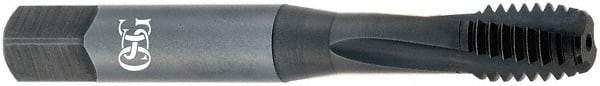 OSG - 5/8-18 UNF 4 Flute 2B Modified Bottoming Spiral Flute Tap - Powdered Metal, Oxide Finish, 3-13/16" OAL, Right Hand Flute, Right Hand Thread, H5, Series 313NI - Industrial Tool & Supply