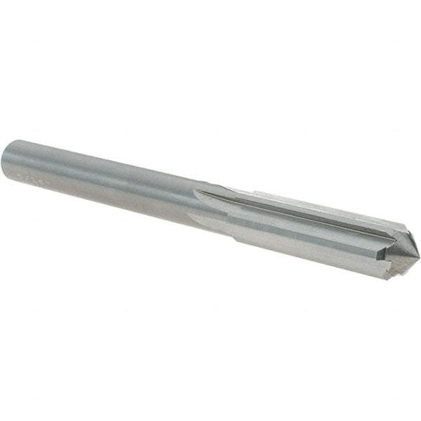OSG - 5/16" Solid Carbide Chucking Reamer - Straight Flute, 9/32" Straight Shank, 1-1/8" Flute Length, 3-1/4" OAL - Industrial Tool & Supply