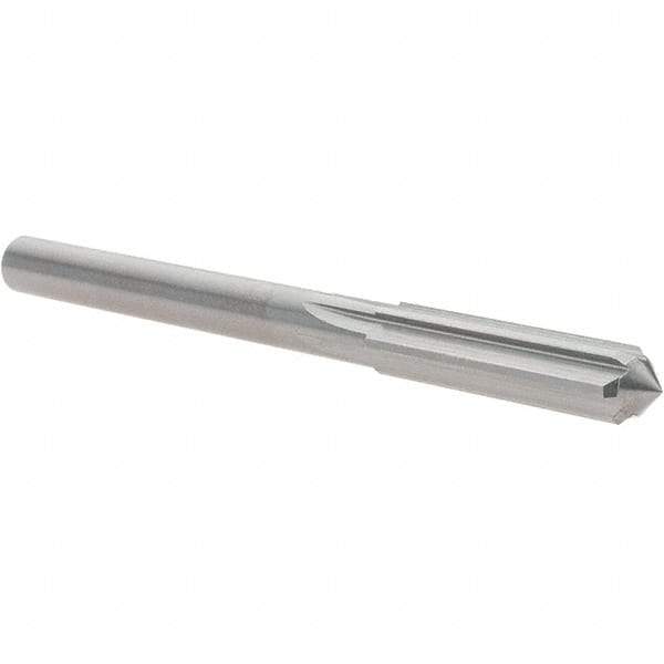 OSG - 9/32" Solid Carbide Chucking Reamer - Straight Flute, 1/4" Straight Shank, 1-1/8" Flute Length, 3-1/4" OAL - Industrial Tool & Supply