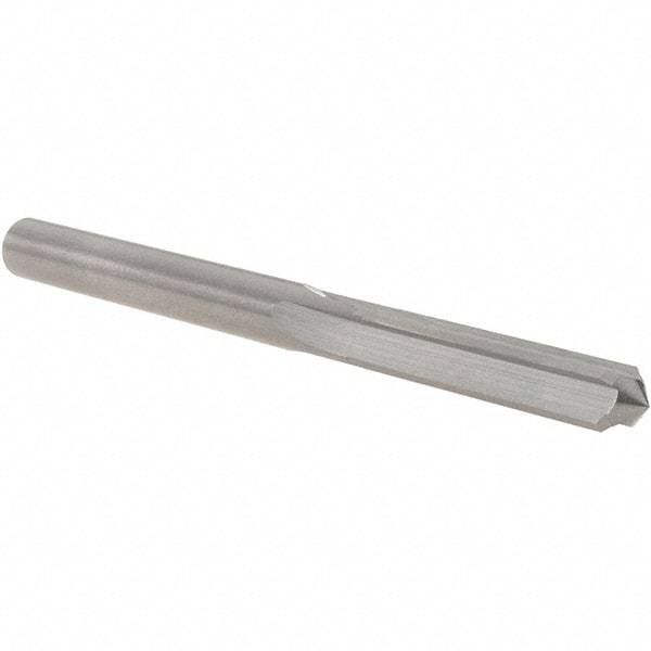 OSG - 6.4mm Solid Carbide Chucking Reamer - Straight Flute, 6.35mm Straight Shank, 29mm Flute Length, 83mm OAL - Industrial Tool & Supply