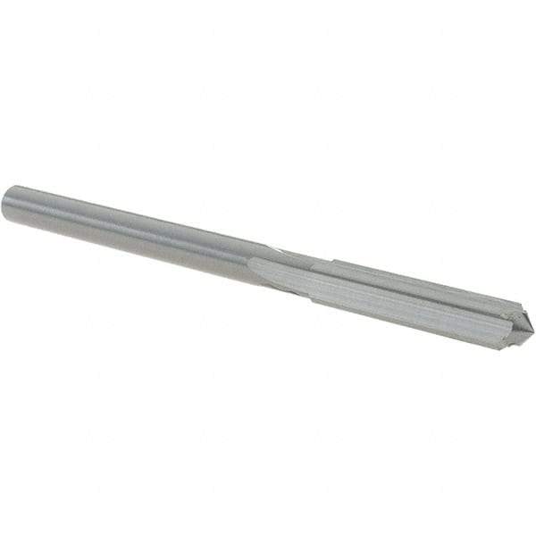 OSG - #3 Solid Carbide Chucking Reamer - Straight Flute, 3/16" Straight Shank, 1" Flute Length, 3" OAL - Industrial Tool & Supply