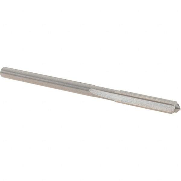 OSG - #22 Solid Carbide Chucking Reamer - Straight Flute, 9/64" Straight Shank, 3/4" Flute Length, 2-1/2" OAL - Industrial Tool & Supply