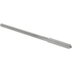 OSG - #34 Solid Carbide Chucking Reamer - Straight Flute, 3/32" Straight Shank, 5/8" Flute Length, 2-1/4" OAL - Industrial Tool & Supply