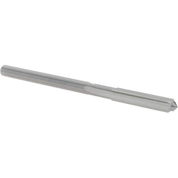 OSG - 4mm Solid Carbide Chucking Reamer - Straight Flute, 3.57mm Straight Shank, 19mm Flute Length, 64mm OAL - Industrial Tool & Supply