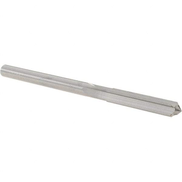 OSG - 13/64" Solid Carbide Chucking Reamer - Straight Flute, 3/16" Straight Shank, 1" Flute Length, 3" OAL - Industrial Tool & Supply