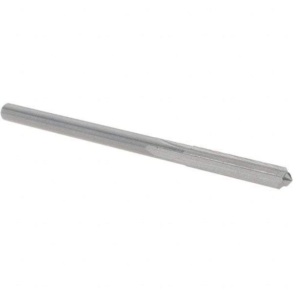 OSG - 3.3mm Solid Carbide Chucking Reamer - Straight Flute, 2.78mm Straight Shank, 19mm Flute Length, 64mm OAL - Industrial Tool & Supply