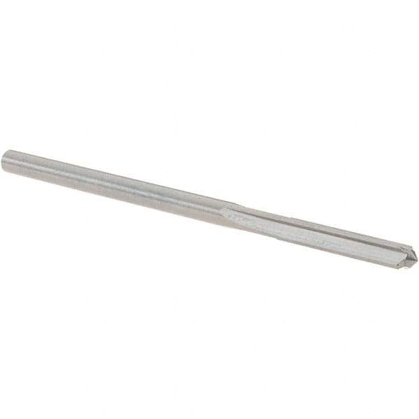 OSG - #32 Solid Carbide Chucking Reamer - Straight Flute, 7/64" Straight Shank, 5/8" Flute Length, 2-1/4" OAL - Industrial Tool & Supply