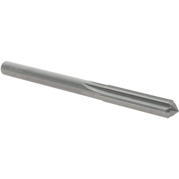 OSG - 6.8mm Solid Carbide Chucking Reamer - Straight Flute, 6.35mm Straight Shank, 29mm Flute Length, 83mm OAL - Industrial Tool & Supply