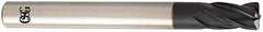 OSG - 8mm, 4 Flute, Single End, Solid Carbide, 2mm Corner Radius End Mill - 100mm OAL, 30° Helix, Right Hand Flute, 12mm LOC, Right Hand Cut, - Industrial Tool & Supply