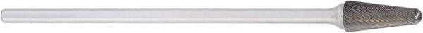 OSG - 9mm Cut Diam, 6mm Shank Diam, Ball Head Fluted Cut Burr - Carbide, 50mm OAL - Industrial Tool & Supply