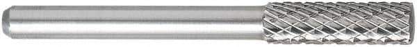 OSG - 5mm Cut Diam, 6mm Shank Diam, Cylinder Head Burr - Carbide, Flat End, 9mm LOC, 50mm OAL - Industrial Tool & Supply