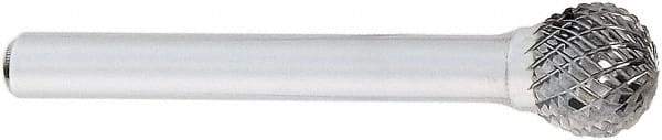 OSG - 6mm Cut Diam, 6mm Shank Diam, Ball Head Burr - Carbide, 50mm OAL - Industrial Tool & Supply