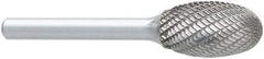 OSG - 6mm Cut Diam, 6mm Shank Diam, Cone Head Burr - Carbide, Radius End, 16mm LOC, 50mm OAL - Industrial Tool & Supply