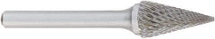 OSG - 6mm Cut Diam, 6mm Shank Diam, Cone Head Burr - Carbide, 19mm LOC, 50mm OAL - Industrial Tool & Supply