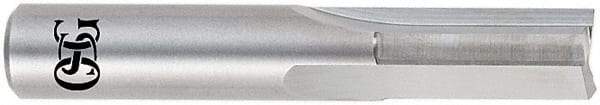 OSG - 3/32" Diam, 1/8" Shank Diam, 3/8" Length of Cut, 3 Flute Straight Router Bit - 1-1/2" Overall Length, Right Hand Cut, Solid Carbide - Industrial Tool & Supply