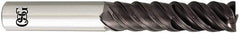 OSG - 3/4", 2-1/4" LOC, 3/4" Shank Diam, 5" OAL, 4 Flute, Solid Carbide Square End Mill - Single End, TiAlN Finish, Spiral Flute, 50° Helix, Centercutting, Right Hand Cut, Right Hand Flute, Series HP451 - Industrial Tool & Supply