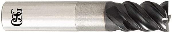 OSG - 12mm, 18mm LOC, 12mm Shank Diam, 102mm OAL, 4 Flute, Solid Carbide Square End Mill - Single End, TiAlN Finish, Spiral Flute, 50° Helix, Centercutting, Right Hand Cut, Right Hand Flute, Series HP453 - Industrial Tool & Supply