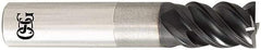 OSG - 12mm, 18mm LOC, 12mm Shank Diam, 102mm OAL, 4 Flute, Solid Carbide Square End Mill - Single End, TiAlN Finish, Spiral Flute, 50° Helix, Centercutting, Right Hand Cut, Right Hand Flute, Series HP453 - Industrial Tool & Supply