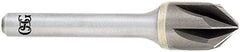 OSG - 1" Head Diam, 1/2" Shank Diam, Multi Flute 90° Solid Carbide Countersink - Industrial Tool & Supply
