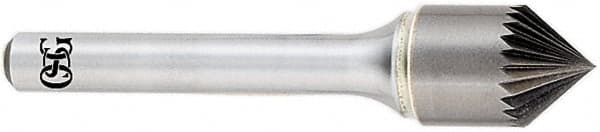 OSG - 5/8" Head Diam, 3/8" Shank Diam, 30 Flute 60° Solid Carbide Countersink - Industrial Tool & Supply