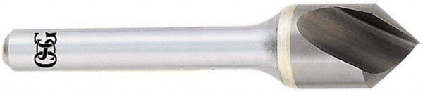 OSG - 1" Head Diam, 1/2" Shank Diam, 1 Flute 82° Solid Carbide Countersink - Industrial Tool & Supply