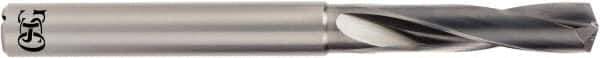 OSG - 11.56mm 140° Spiral Flute Solid Carbide Screw Machine Drill Bit - WXS Finish, Right Hand Cut, 59mm Flute Length, 120mm OAL, Standard Point, Straight Shank, Through Coolant - Industrial Tool & Supply