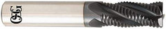 OSG - 5mm Diam, 15mm LOC, 4 Flute Solid Carbide Roughing Square End Mill - TiAlN Finish, 64mm OAL, 6mm Shank Diam, Single End, Centercutting, 30° Helix - Industrial Tool & Supply