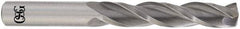 OSG - 31/64" 118° Solid Carbide Jobber Drill - Bright Finish, Right Hand Cut, Spiral Flute, Straight Shank, 4-3/4" OAL, Standard Point - Industrial Tool & Supply