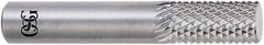 OSG - 1/8" Diam, 7/16" LOC, Drill Point End, Solid Carbide Diamond Pattern Router Bit - Right Hand Cut, 1-1/2" OAL, 1/8" Shank Diam, Use on Glass Reinforced Polyester, Graphite Composite Laminates, Kevlar, Phenolic Epoxy - Industrial Tool & Supply