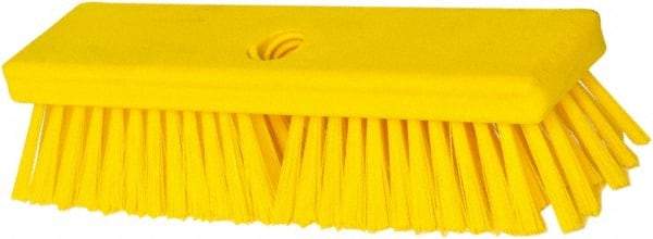 PRO-SOURCE - 1-3/4" Bristle Length, Polypropylene Food Service Brush - 10" Long x 2-1/2" Wide Head, Yellow, Foam Block - Industrial Tool & Supply
