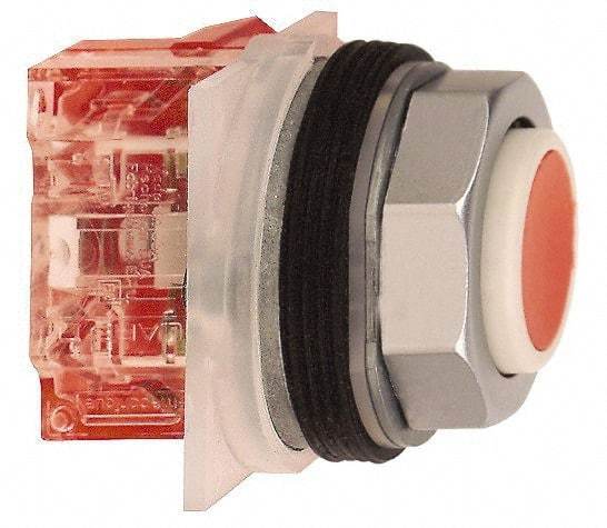 Square D - 1.18 Inch Mount Hole, Pushbutton Switch Only - Multicolored Pushbutton, Nonilluminated, Momentary (MO), Shock and Vibration Resistant - Industrial Tool & Supply