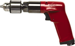 Chicago Pneumatic - 3/8" Keyed Chuck - Pistol Grip Handle, 500 RPM, 2.25 LPS, 4.75 CFM, 0.5 hp, 90 psi - Industrial Tool & Supply