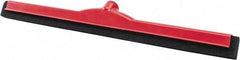 PRO-SOURCE - 24" Rubber Blade Floor Squeegee - Red - Industrial Tool & Supply