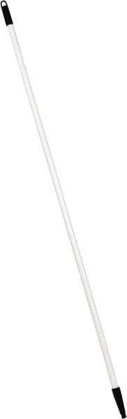 PRO-SOURCE - 60 x 1-1/4" Fiberglass Handle for Floor Squeegees & Push Brooms - Threaded Connection, White - Industrial Tool & Supply