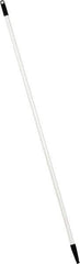 PRO-SOURCE - 60 x 1-1/4" Fiberglass Handle for Floor Squeegees & Push Brooms - Threaded Connection, White - Industrial Tool & Supply