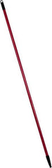 PRO-SOURCE - 60 x 1-1/4" Fiberglass Handle for Floor Squeegees & Push Brooms - Threaded Connection, Red - Industrial Tool & Supply