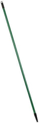 PRO-SOURCE - 60 x 1-1/4" Fiberglass Handle for Floor Squeegees & Push Brooms - Threaded Connection, Green - Industrial Tool & Supply