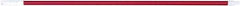 PRO-SOURCE - 60 x 1-1/4" Fiberglass Handle for Floor Squeegees & Push Brooms - Threaded Connection, Red - Industrial Tool & Supply