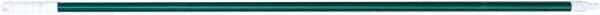 PRO-SOURCE - 60 x 1-1/4" Fiberglass Handle for Floor Squeegees & Push Brooms - Threaded Connection, Green - Industrial Tool & Supply