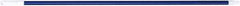 PRO-SOURCE - 60 x 1-1/4" Fiberglass Handle for Floor Squeegees & Push Brooms - Threaded Connection, Blue - Industrial Tool & Supply