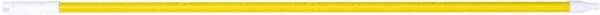PRO-SOURCE - 54 x 1-1/4" Fiberglass Handle for Floor Squeegees & Push Brooms - Threaded Connection, Yellow - Industrial Tool & Supply