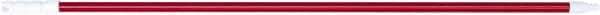 PRO-SOURCE - 54 x 1-1/4" Fiberglass Handle for Floor Squeegees & Push Brooms - Threaded Connection, Red - Industrial Tool & Supply