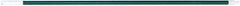 PRO-SOURCE - 54 x 1-1/4" Fiberglass Handle for Floor Squeegees & Push Brooms - Threaded Connection, Green - Industrial Tool & Supply