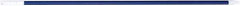 PRO-SOURCE - 54 x 1-1/4" Fiberglass Handle for Floor Squeegees & Push Brooms - Threaded Connection, Blue - Industrial Tool & Supply
