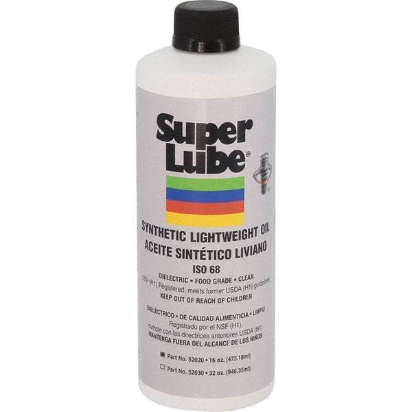 Synco Chemical - 16 oz Bottle Synthetic Lubricant - Translucent, -40°F to 500°F, Food Grade - Industrial Tool & Supply