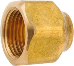 ANDERSON METALS - 3/4 x 1/4" Tube OD, 45° Lead Free Brass Flared Tube Nut - Flare Ends - Industrial Tool & Supply