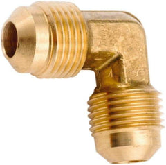 ANDERSON METALS - 5/8" Tube OD, 45° Lead Free Brass Flared Tube Union Elbow - Flare x Flare Ends - Industrial Tool & Supply