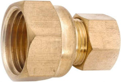 ANDERSON METALS - 7/8" OD, Lead Free Brass Female Connector - 75 Max Working psi, Comp x FNPT Ends - Industrial Tool & Supply