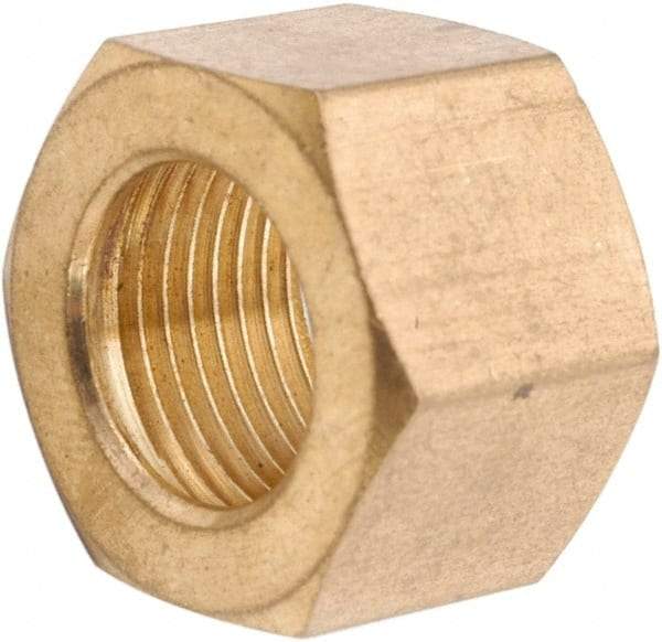 ANDERSON METALS - 5/8" OD, Lead Free Brass Nut - 150 Max Working psi, Nut Ends - Industrial Tool & Supply