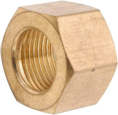 ANDERSON METALS - 5/8" OD, Lead Free Brass Nut - 150 Max Working psi, Nut Ends - Industrial Tool & Supply
